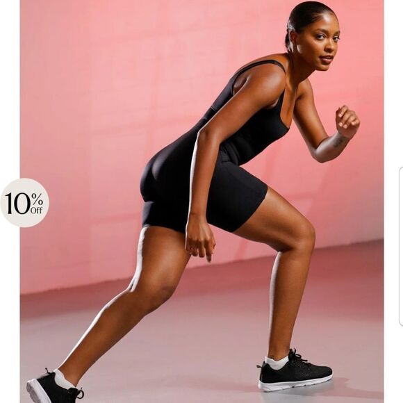 Popilush Shapewear Romper Slimming Workout Square-Neck Thigh - Size L - Picture 3 of 15